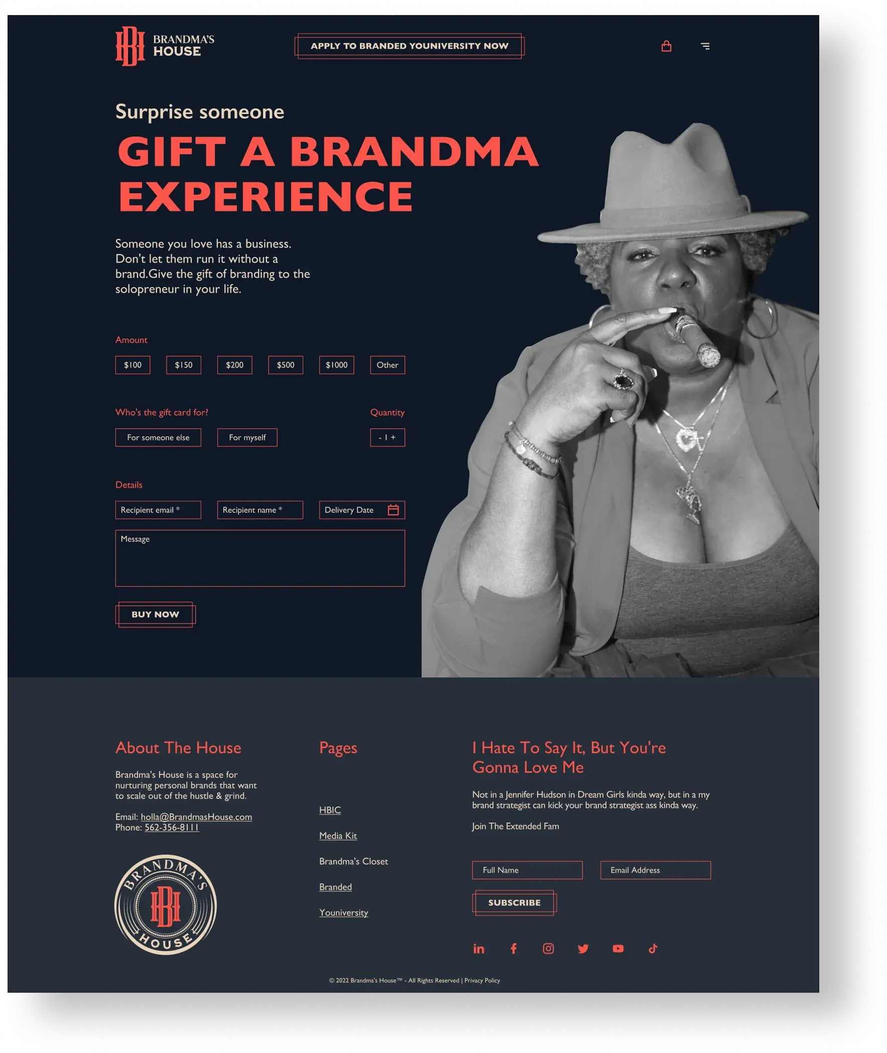 Ghetto Country Brandmother: Gift a Brandma Experience