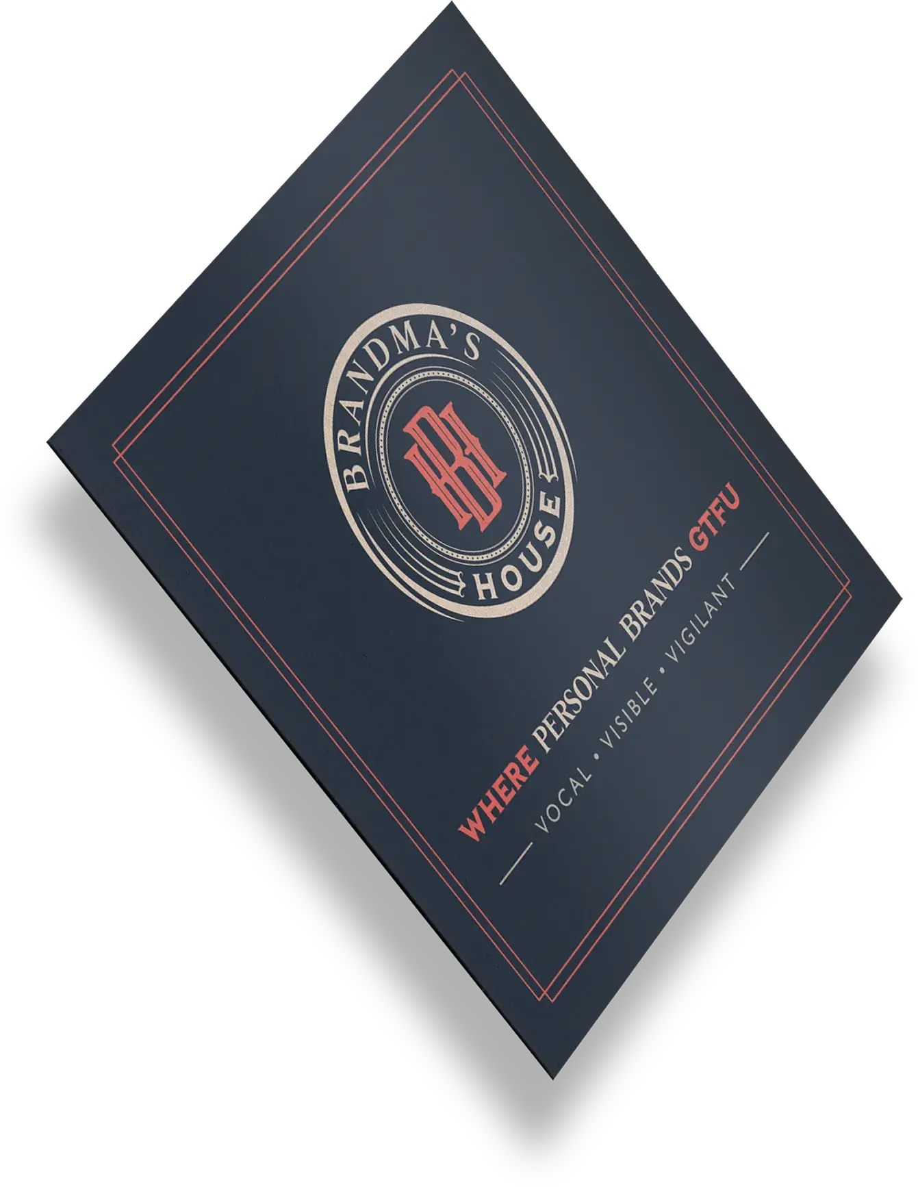 Ghetto Country Brandmother: Square Biz Card