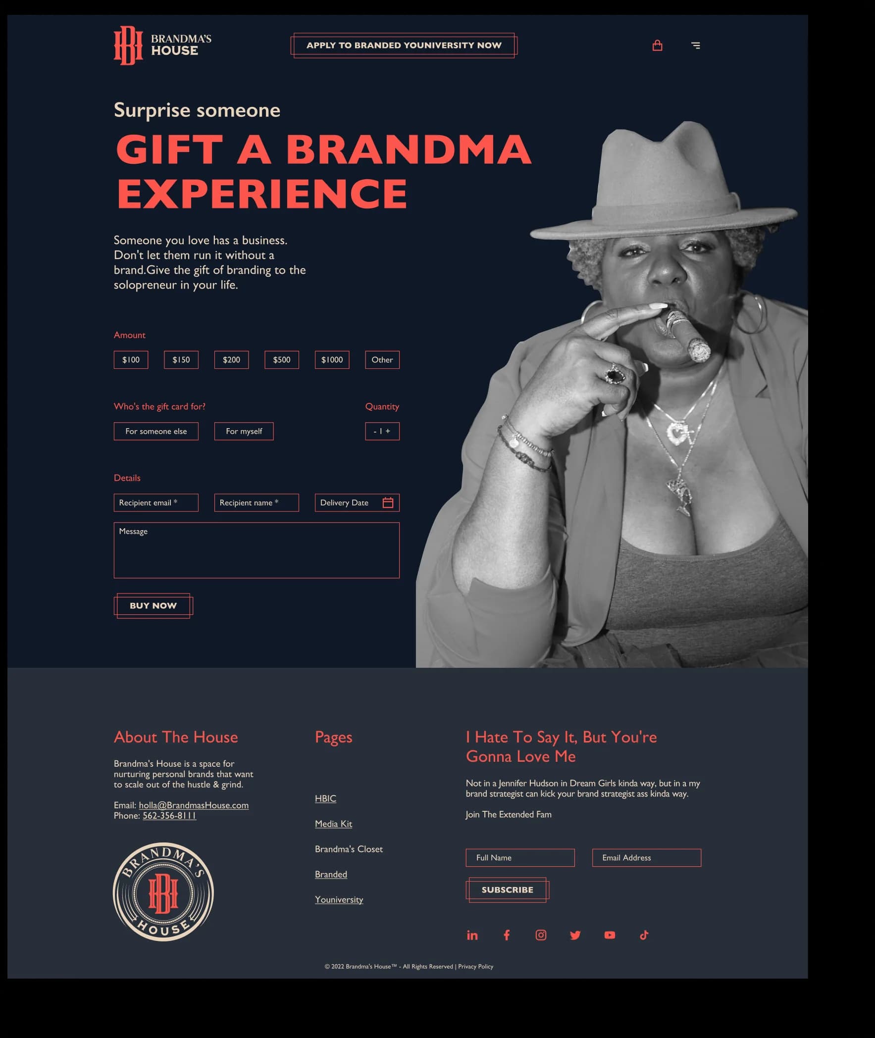 Ghetto Country Brandmother: Gift a Brandma Experience