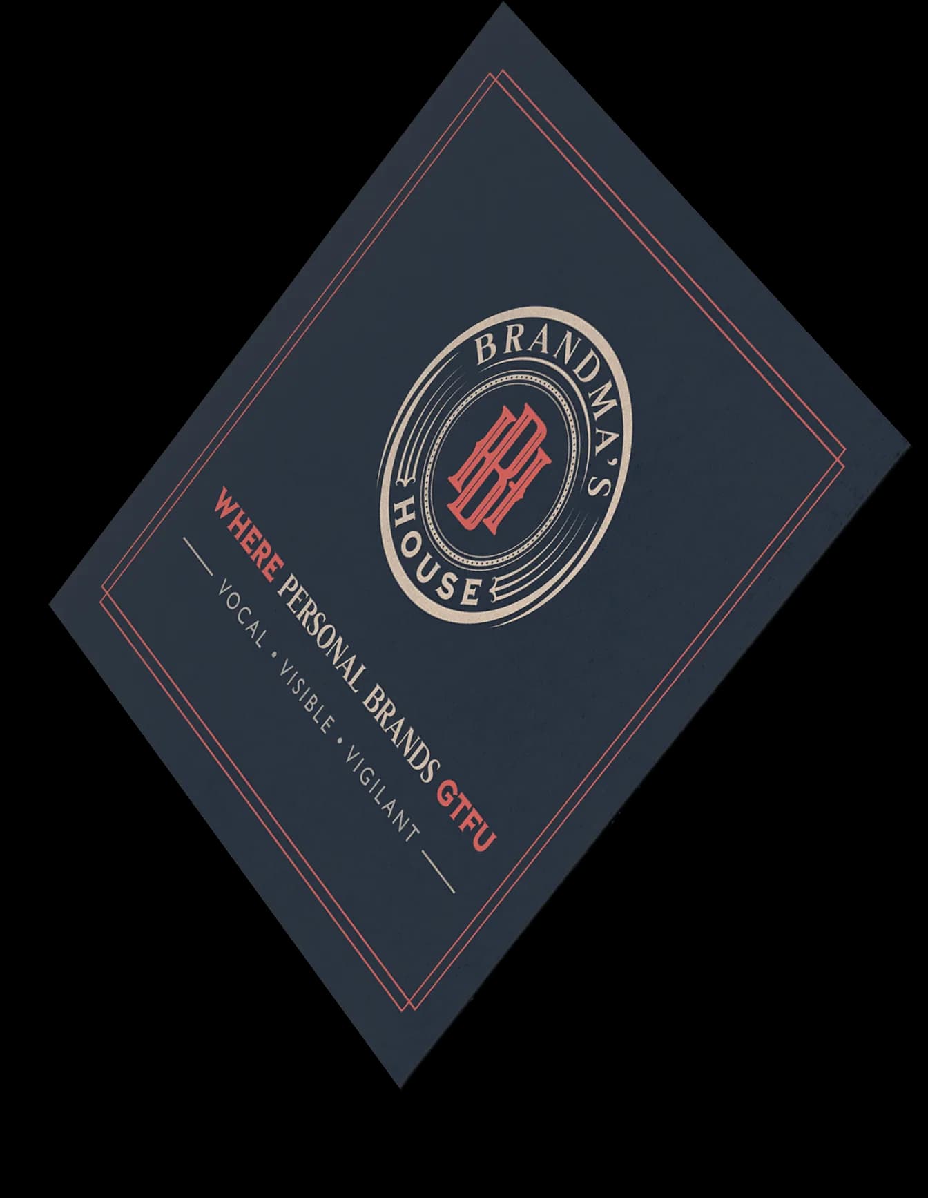 Ghetto Country Brandmother: Square Biz Card Reverse