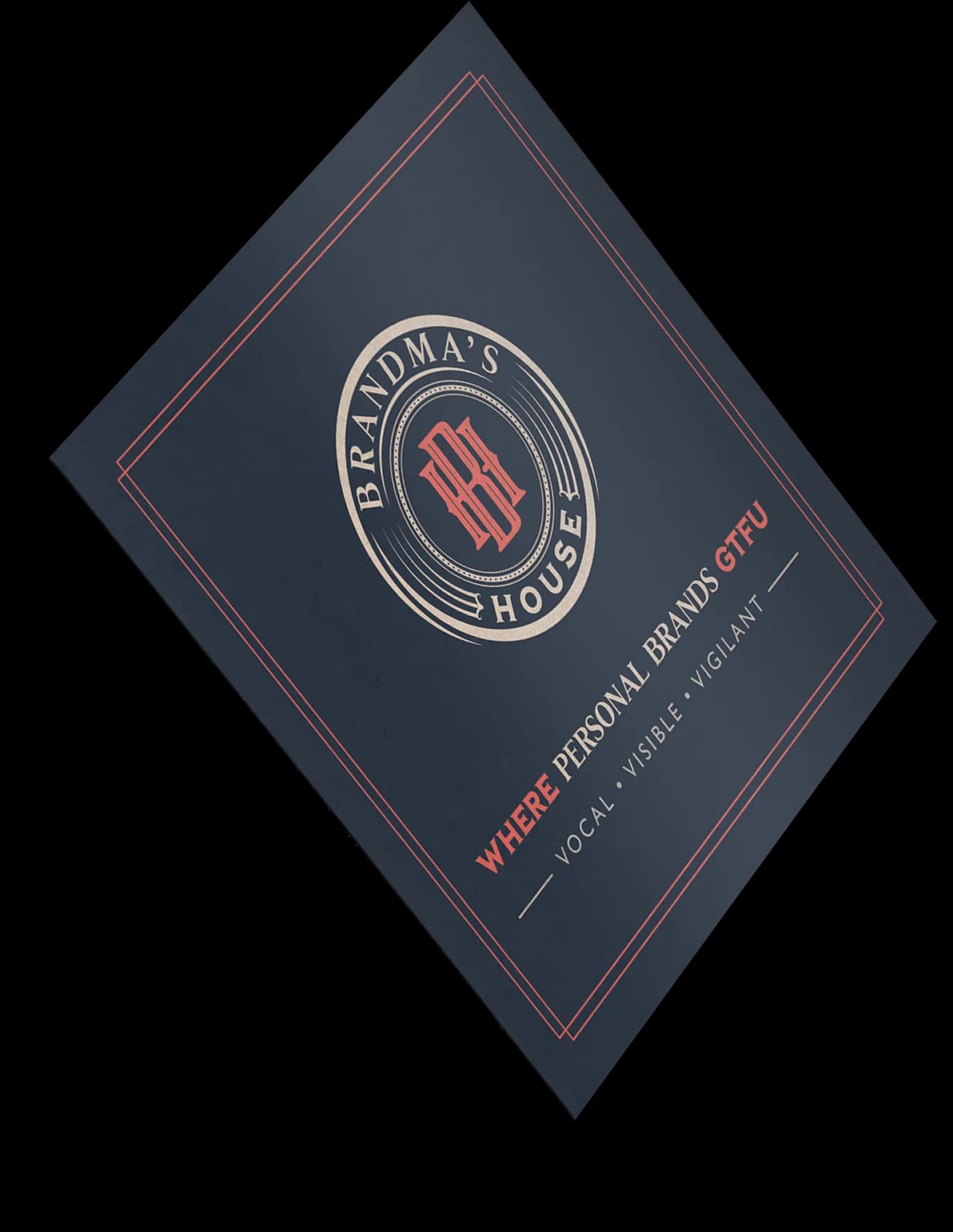 Ghetto Country Brandmother: Square Biz Card